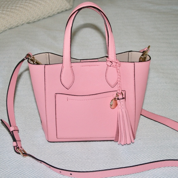 NWOT Cole Haan Pink Leather Handbag with Tassel - Picture 1 of 4